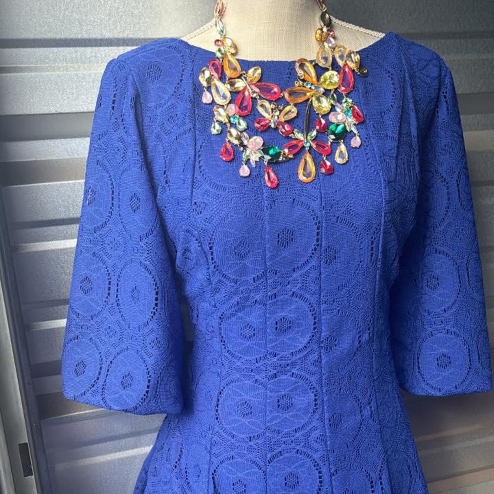 NEW Rabbit Rabbit Rabbit Blue 💙💙Lace Dress - Picture 2 of 13